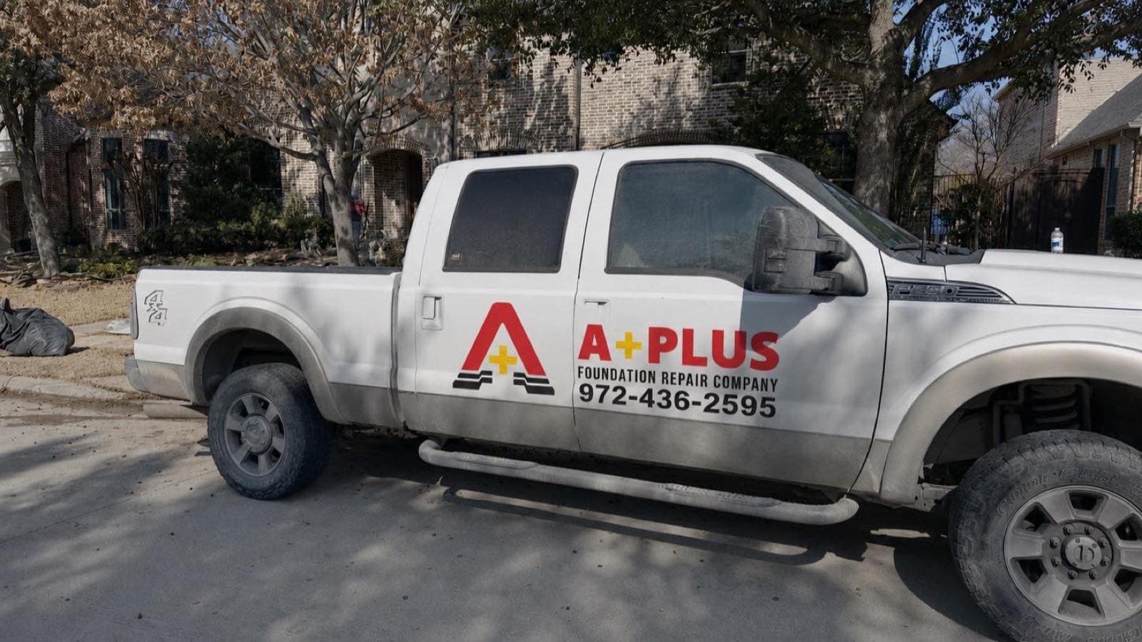 A+ Foundation Repair working in Allen, Texas
